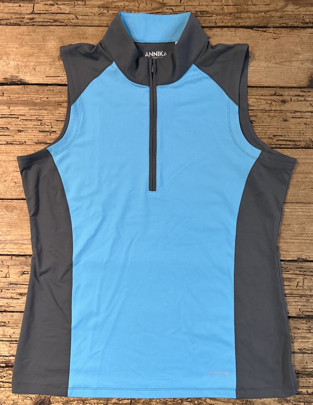 Annika Cutter And Buck Women’s Dry Tec Blue/Gray Active Tank Top Size L